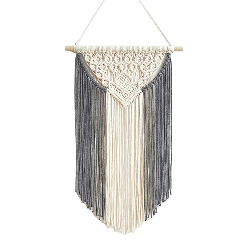 

Macrame Wall Hanging Bohemian Home Party Decoration Handwoven Wall Art for Apartment, Dorm, Bedroom, Nursery