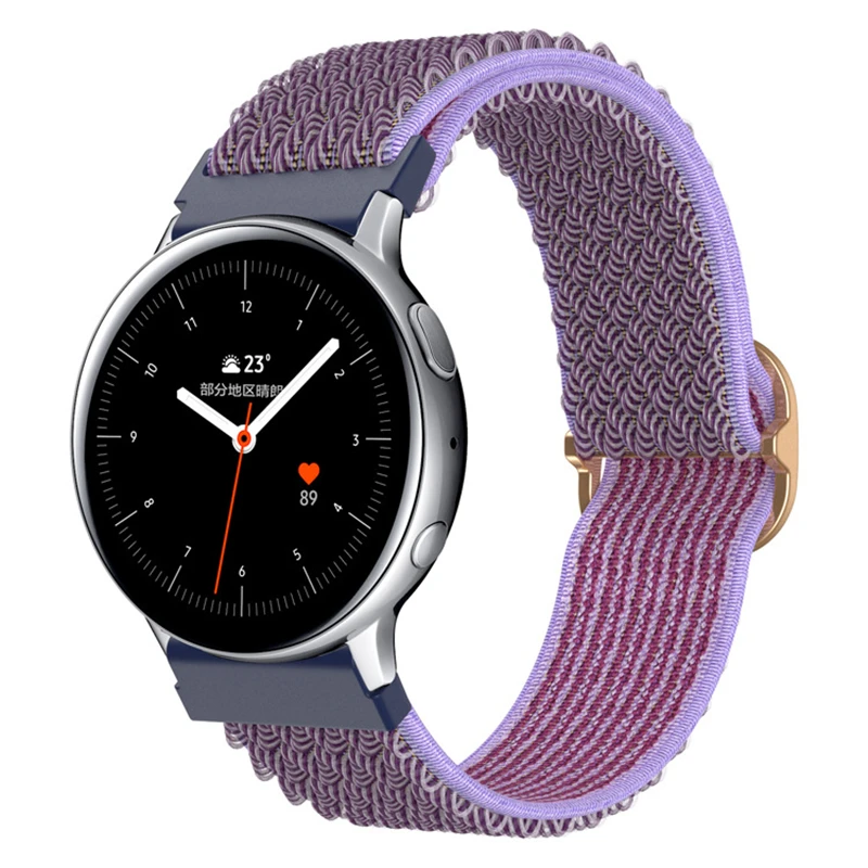 

Elastic Nylon Loop Band For Samsung Galaxy Watch 3 41mm 45mm Huawei Watch 3/ 3Pro Strap For Galaxy Watch 46mm 42mm Active 2