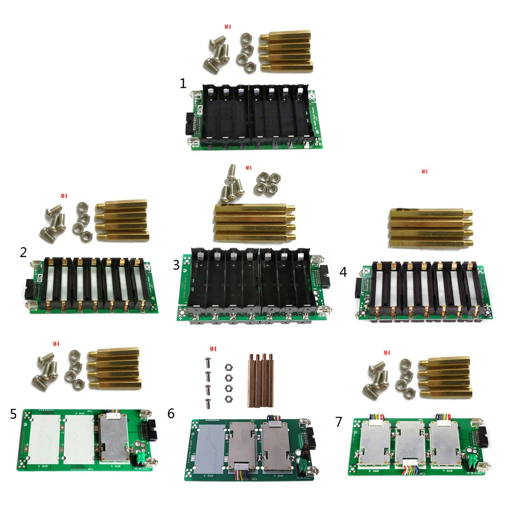 7S настенный балансир PCB модуль Power Bank чехол 18650 29 4 в держатель батареи 20A 40A 60A