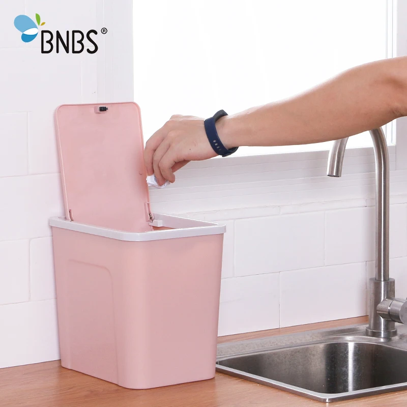 BNBS мусорные баки для ванной комнаты, кухонные мусорные корзины для утилизации, кубические мусорные корзины, бумажные корзины, мусорные урны для мусора, аксессуары для ванной комнаты