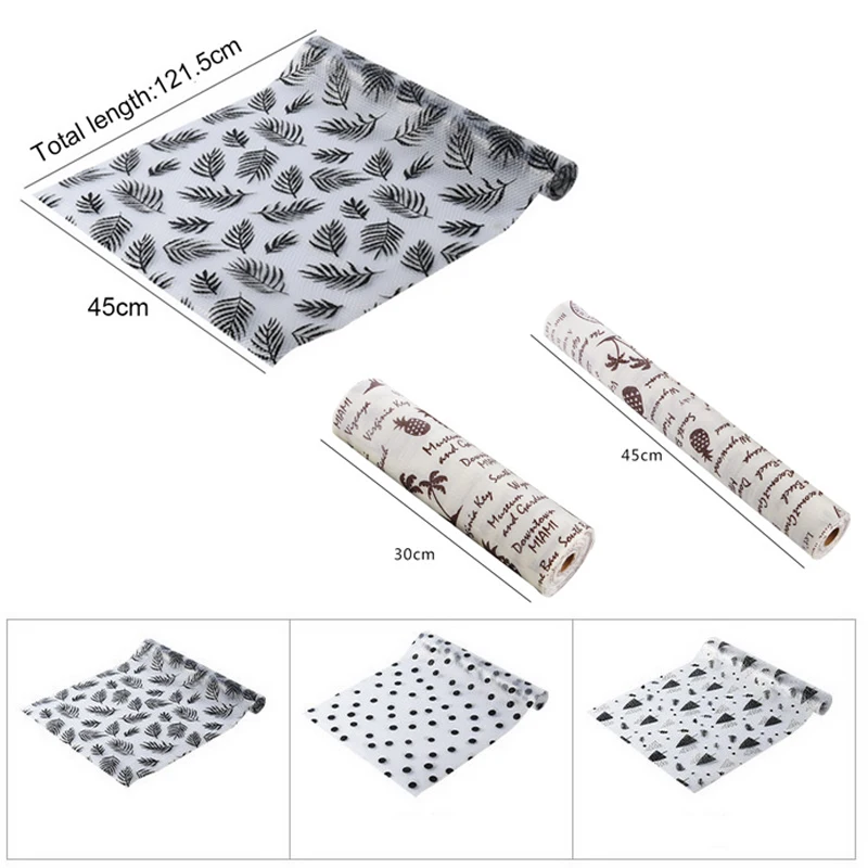 

Kitchen Drawer Mat Oil-proof Moisture Kitchen Table Shelf Liner Mats Cupboards Pad Paper Non Slip Waterproof Closet Placemat