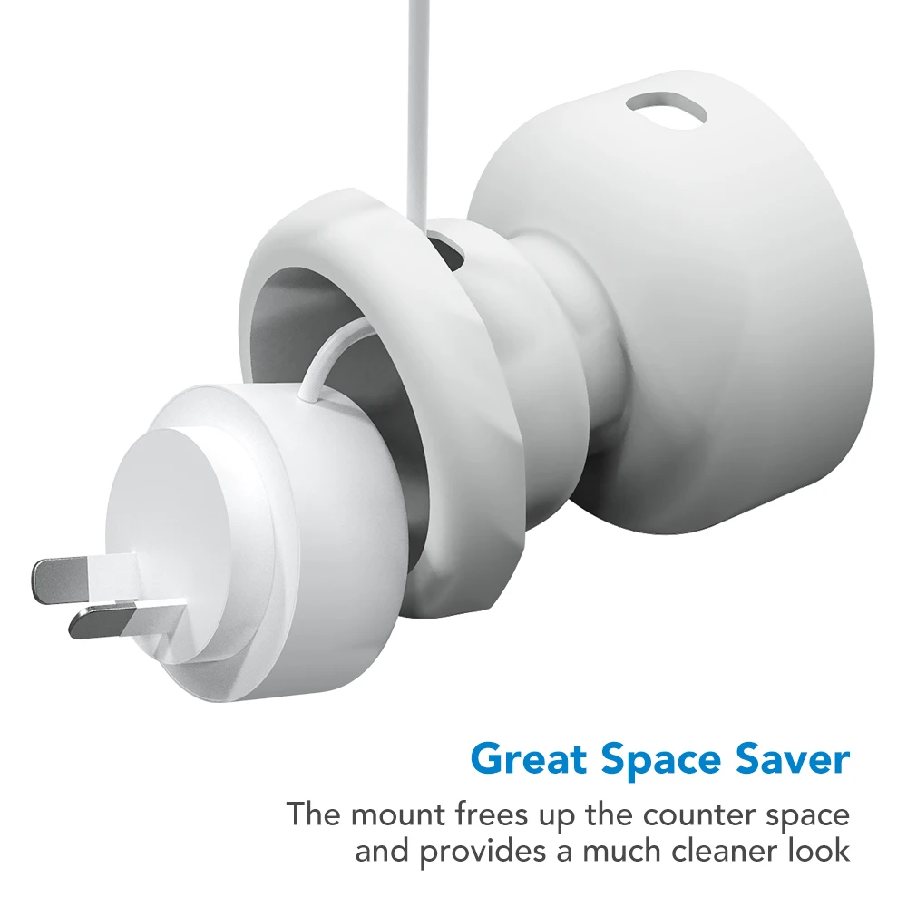 Настенный держатель KIWI для Google Nest Mini (2 е Поколение) компактное крепление экономии