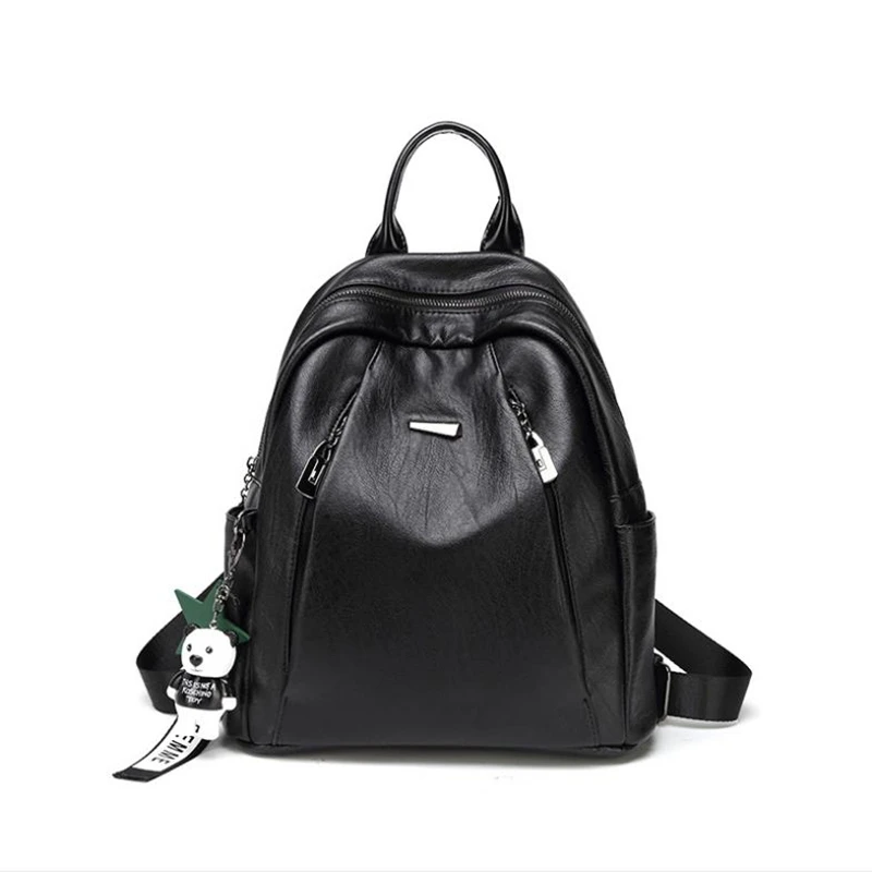 YILUNXI женские черные рюкзаки из овечьей кожи новые модные сумки на плечо