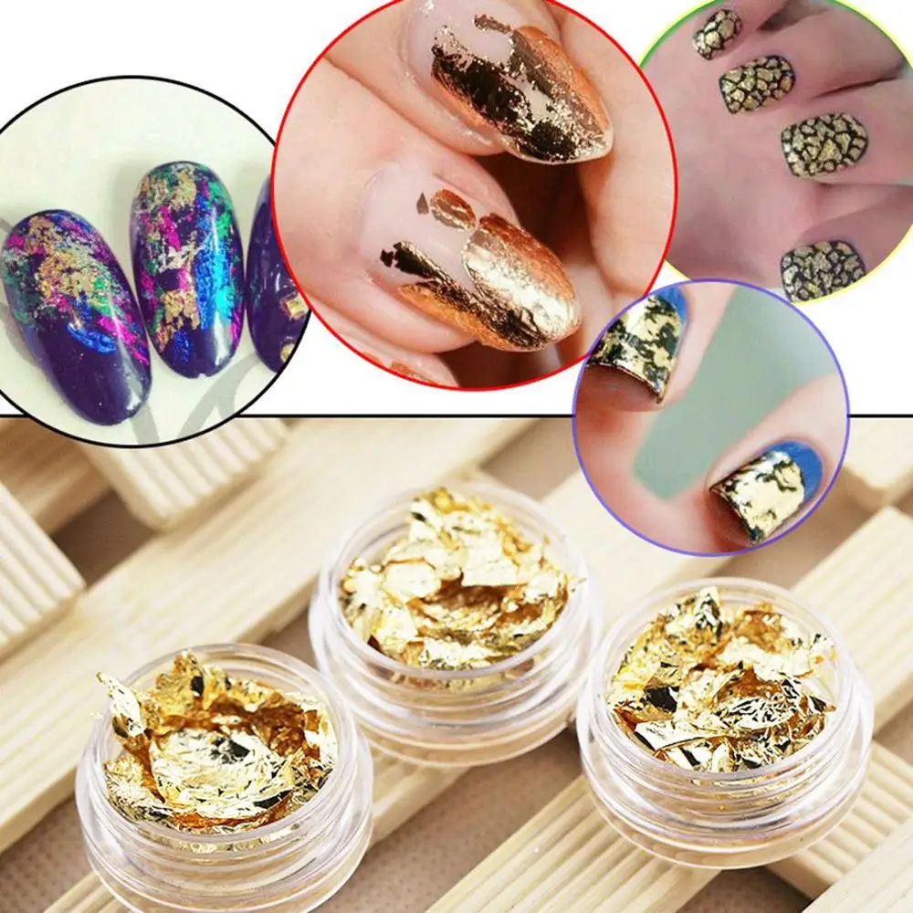 Фольга для дизайна ногтей бумага неправильный алюминиевый стикер украшения