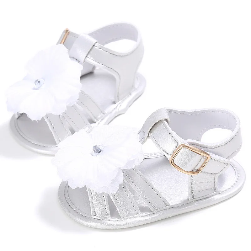 Сандалии для новорожденных девочек вечерние сандалии принцессы с цветами на