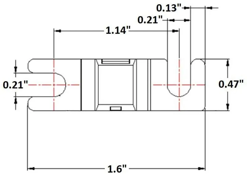 Автомобильные предохранители ANL с покрытием AML автомобильное стерео аудио