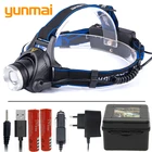 XM-L T6 V6 Ультра-яркий 8000LM светодиодный налобный фонарь с регулируемым зумом, водонепроницаемый налобный фонарь для ночных походов, приключений, фонарик с батареей 18650