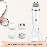 mini electric facial cleansing brush silicone sonic face cleaner deep pore cleaning skin massager face cleansing brush device