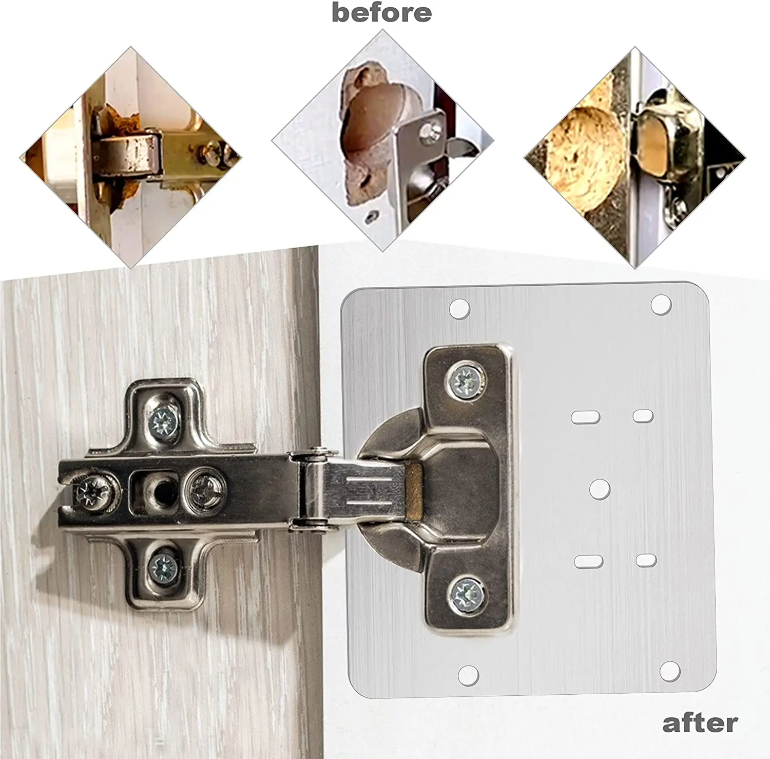 2 шт. петли для дверей шкафа из нержавеющей стали | Строительство и ремонт