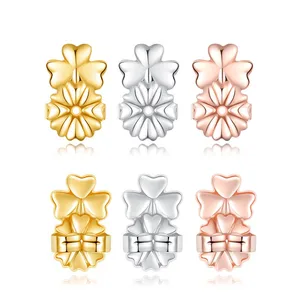 hot sale New magic heart butterfly clover Earring lift Backs Support Hypoallergenic Earrings Lift Li in India