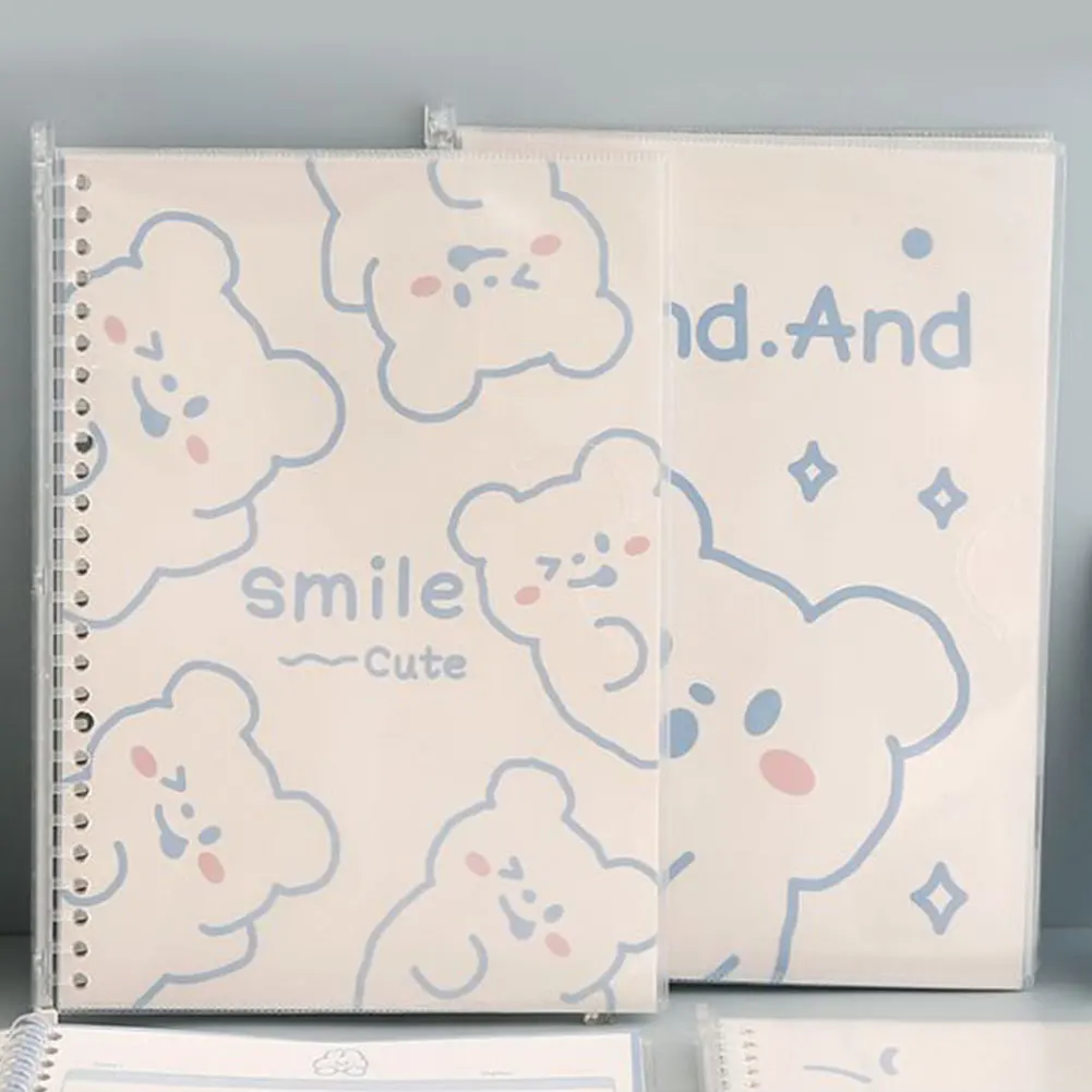 30 Sheets Kawaii Bear Rabbit B5 Binder Notebook Agenda Loose-leaf Journal Weekly Diary Books Sprial Book Gift School Stationery |