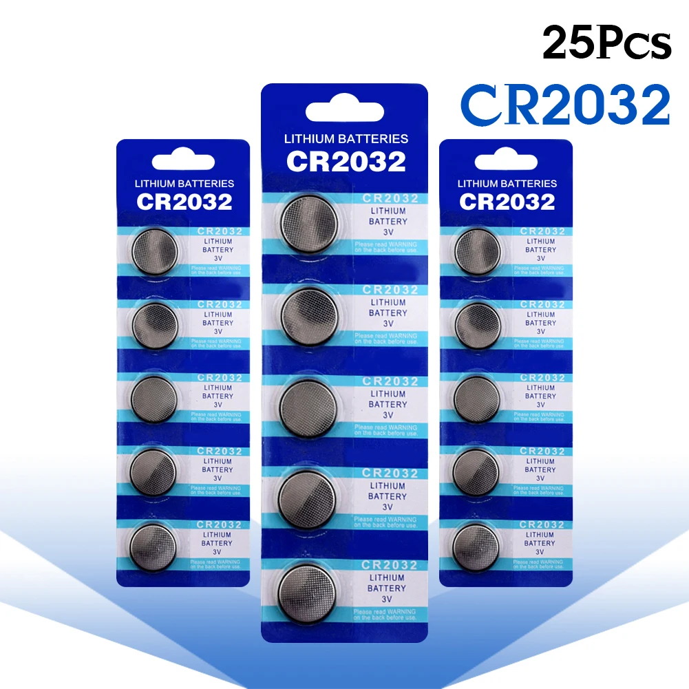 2020 Новые 25 шт. 3 в 2032 CR2032 CR кнопочные батареи для монет kcr2032 5004LC ECR2032 литиевая