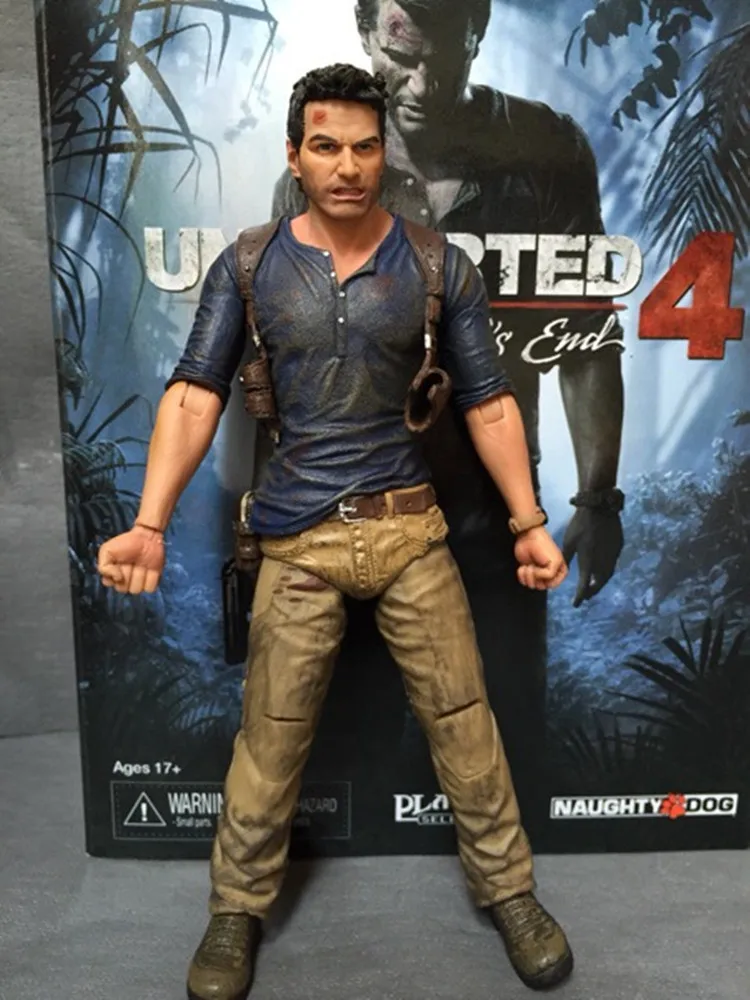 

Фигурка NECA оригинальная, 18 см, Делюкс, неочаровательная, 4: край кражи Дрейка, 7-дюймовая кукла в коробке, Игрушечная модель, подарок-пазл