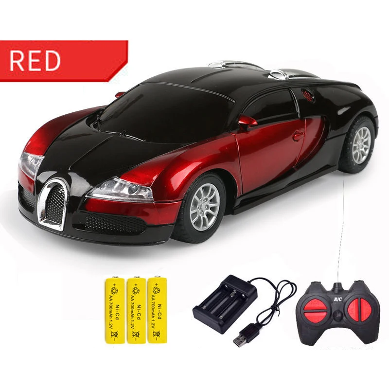 

Children's Toy Car Boy Remote Control Car Toy Racing Bugatti Model Fall-resistant Rechargeable Car Toys Rc Cars Kids Toys 4-6y