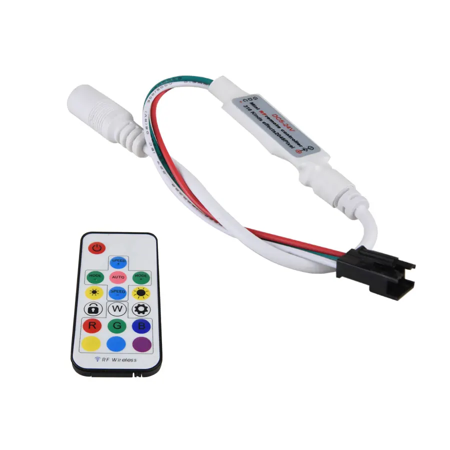 

RGB Controller Led Strip DC 5-24V RGB USB IR Remote RF Controller Dimming Wireless Remote Control for LED Pixel Strip Lights