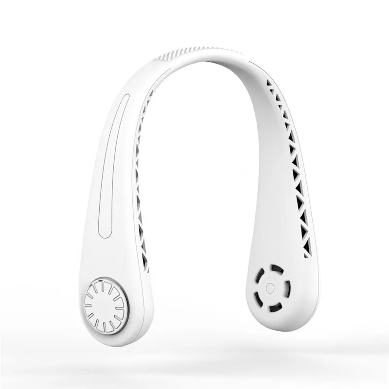 

Types Summer Air Cooling Neck Fan Leafless Hanging Neck Fan Bladeless Ventilator USB Rechargeable Neckband Fans Air Cooler