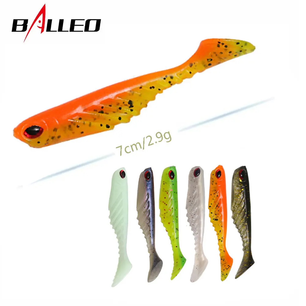 Balleo 10 шт./лот Мягкая приманка 7 см/2 9 г силиконовая для рыбной ловли воблер мягкие