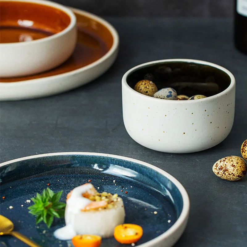 

ANTOWALL Japanese kiln glazed ceramic special Korean restaurant tableware cuisine plate sushi plate household dinnerware