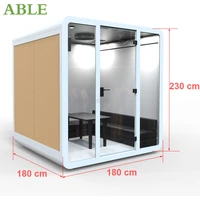 hotel garden dividers soundproof singing room glass custom phone movie audio accordion booth soundproof singing room