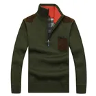 Осенне-зимний свитер для мужчин, модный полукардиган, мужские свитера, пальто, кашемировый пуловер с подкладкой и нагрудным карманом, мужская модель