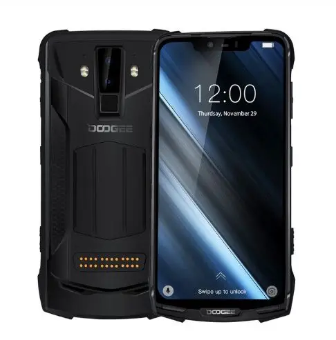 4gb + 128gb Original Doogee Impermeável Telefone Móvel Helio P70 Octa Núcleo 16mp 8mp 6.18 12v2a 5050mah Nfc Android 9.0 S90c Ip68