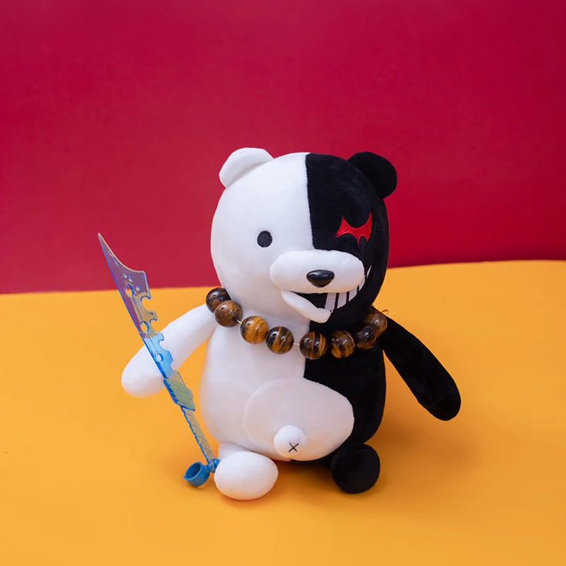 Симпатичная черно-белая кукла Danganronpa с триггером для счастливого хаоса мягкая