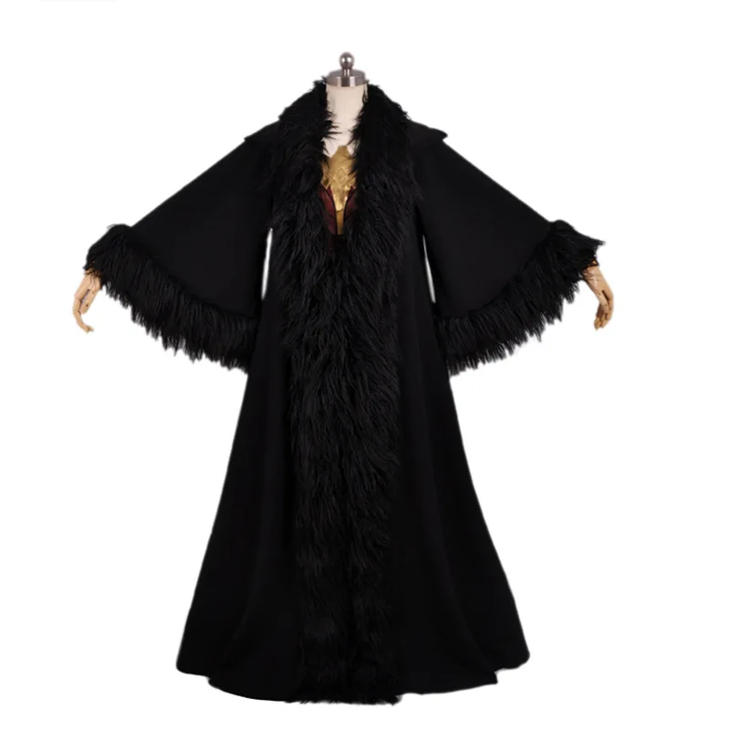 Женский костюм для косплея черное пальто плащ с капюшоном супергероя Хэллоуина