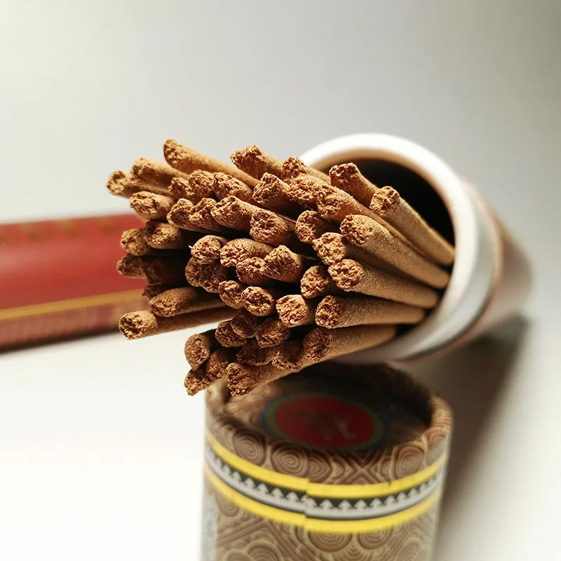 50 Sticks/barrel Pure Nature Tibetan Aromatherapy Sticks Snowfield Mysterious Formula Tibetan Incense