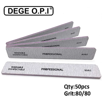 50PCS/25PCS Big Size 7*1.1in 80/80 Grit Nail Files Washable Replaceable Files For Files Strong Sandpaper Nails Accessories Tools
