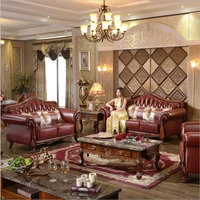 living room furniture modern fist layer genuine leather sofa european sectional sofa set o1047