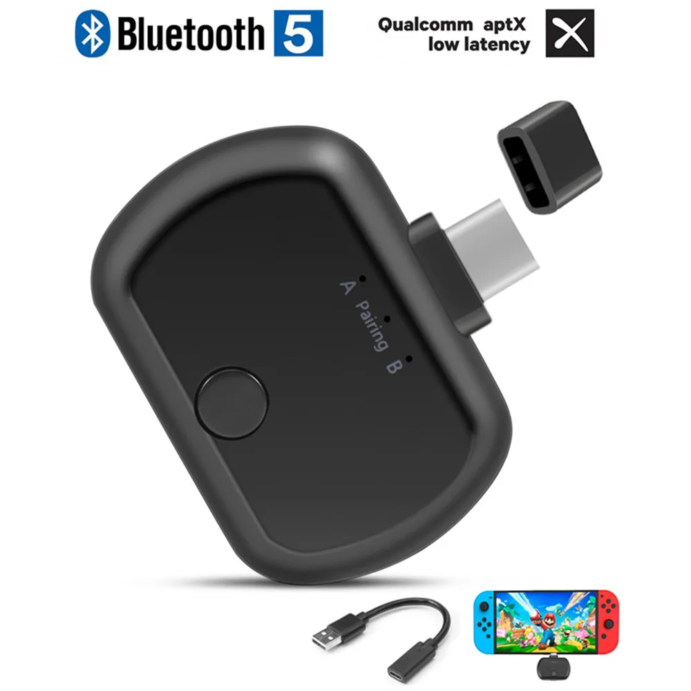 USB Bluetooth 5 0 аудио ключ передатчик Тип C беспроводной адаптер Aptx LL для компьютера ПК