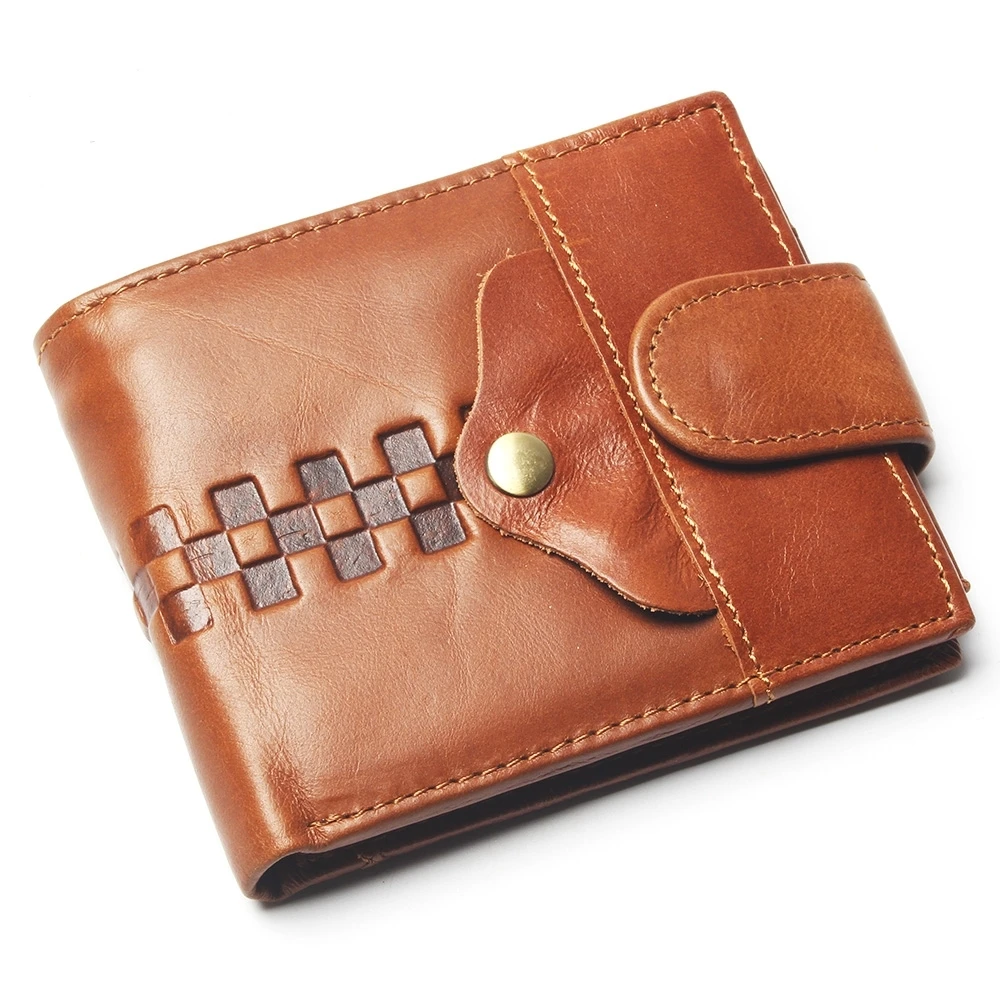 

New Coin Purse Cheap Mens Anchor Ear Style Wallet Genuine Leather For Men Card Holder Strong