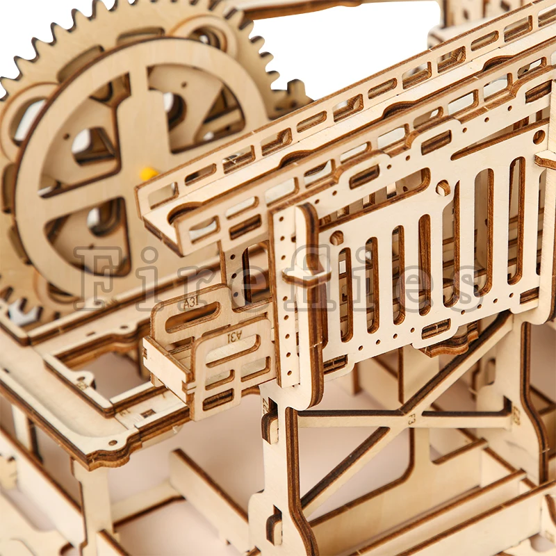 

Robotime 4 Kinds Marbleball Running Base DIY 3D Wooden Model Waterwheel Block Assembly Toy Birthday Gift for Child Adult