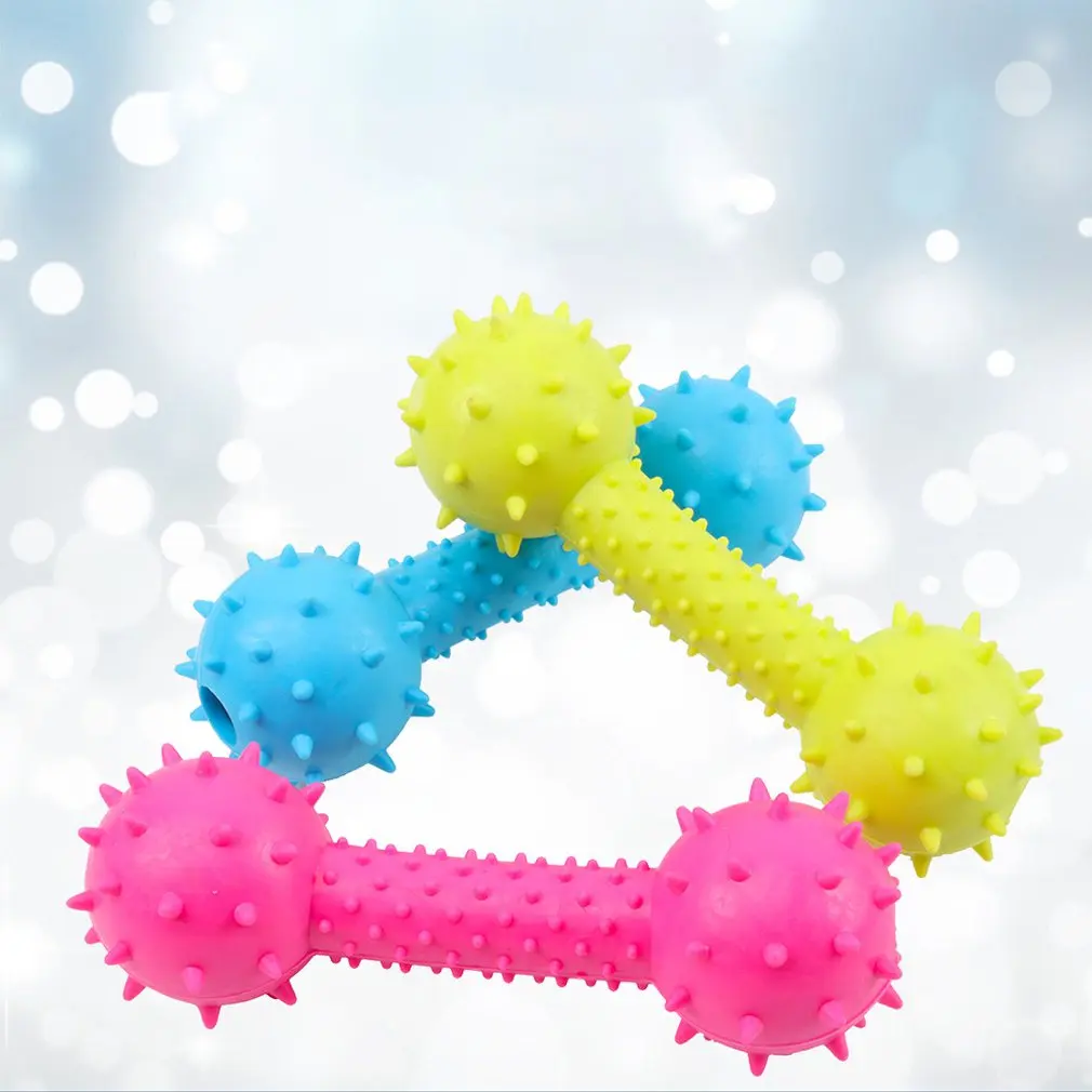 Tpr резиновая игрушка для животных Собака укуса собаке кость колючий штанга