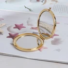 1 шт. портативное двустороннее Mirro модное женское косметическое зеркало складной компактный карман с инструментом для макияжа яд