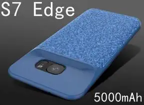Чехол для зарядки аккумулятора S7 для samsung Galaxy S7 Edge, чехол для зарядного устройства, Силиконовый противоударный чехол для резервного питания - Цвет: S7 EDGE