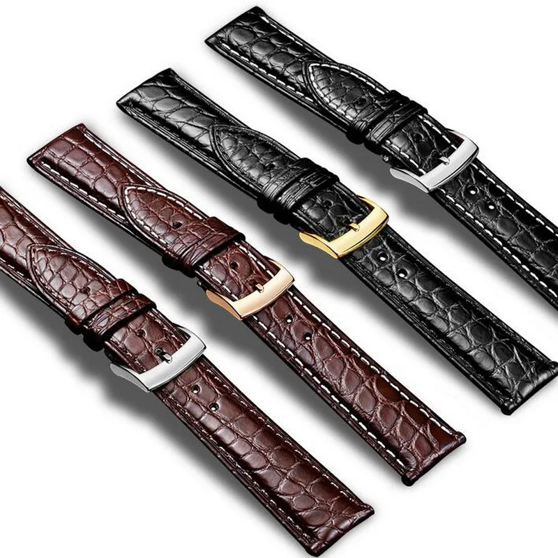 Ремешок из натуральной крокодиловой кожи для часов Rolex Omega IWC DW 12 мм 14 16 18 20 22 |