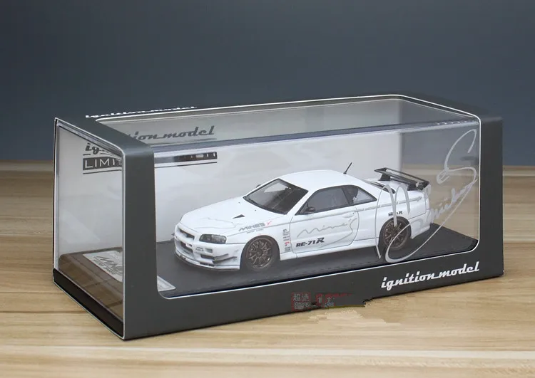 

IG 1:43 GTR R34 skyline mines BNR34 Collector's edition resin car model