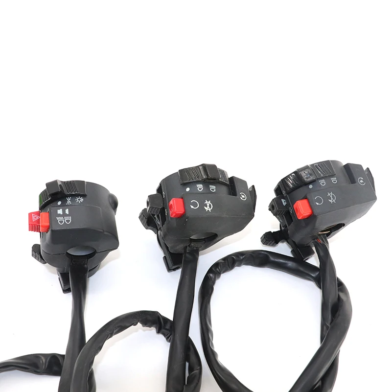 

Motorcycle Light Hi-Lo Beam Kill Electric Start Turn Horn 4 & 5-Function Switch with Choke Lever for 110 125 150cc ATV