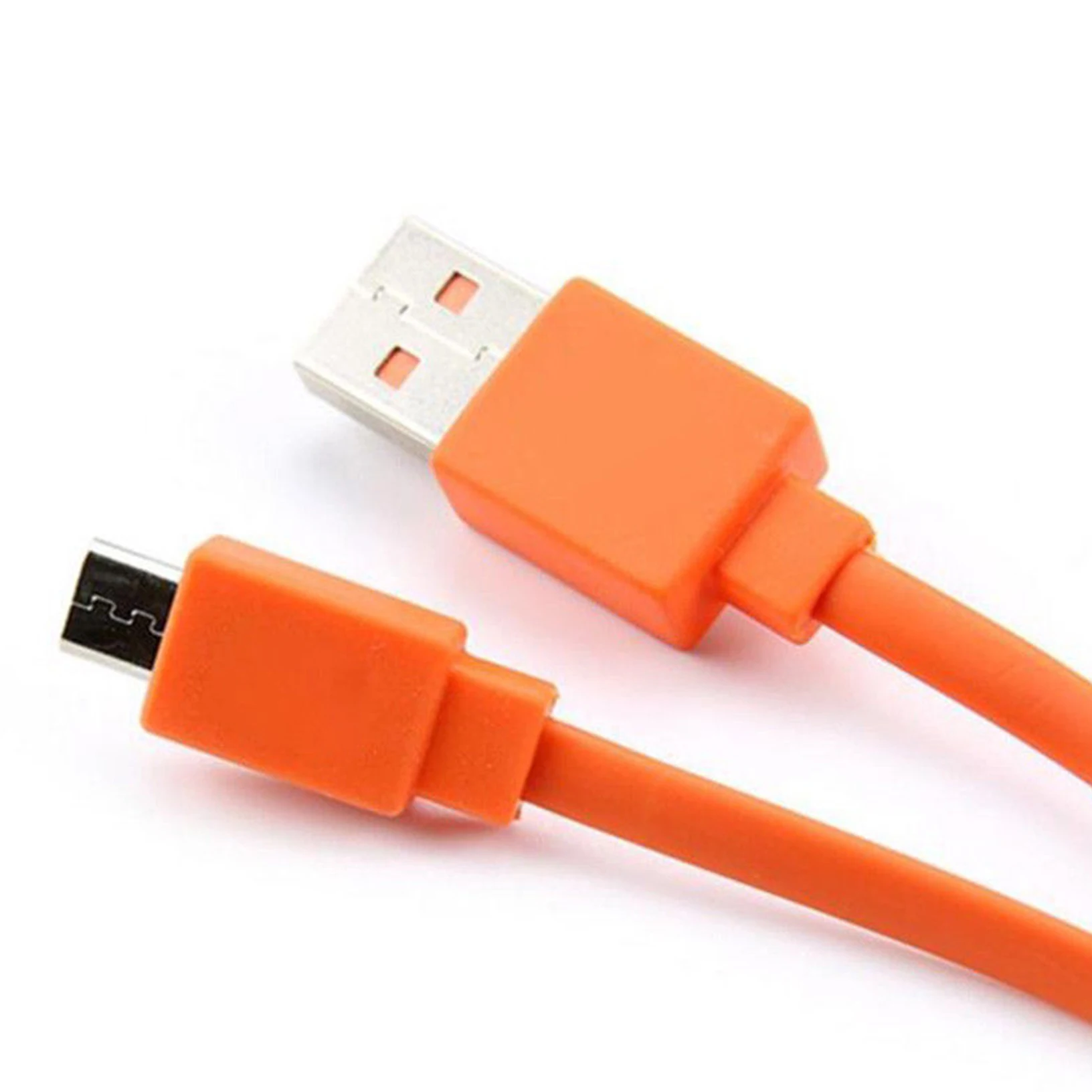 Плоский кабель Micro USB для быстрой зарядки JBL Flip 3 4 Pulse 2 оранжевый 1 м/3 фута |