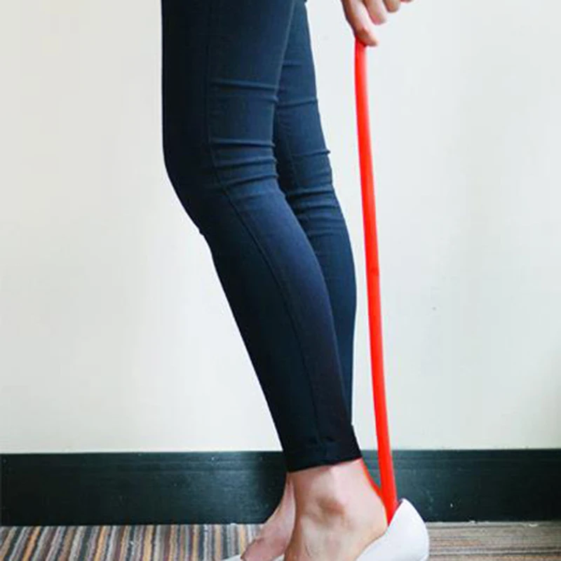 Пластиковый сверхдлинный рожок для обуви помощь с длинной ручкой скользящая