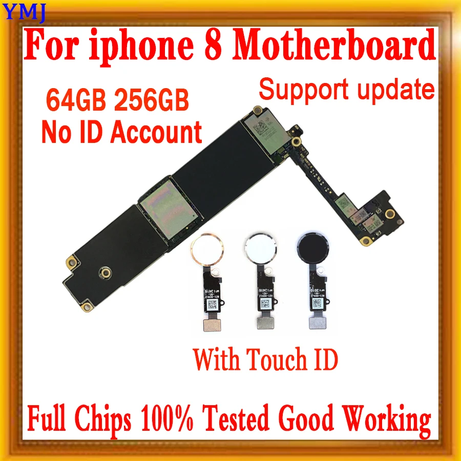 Cena Dobra Robota Dla IPhone 8 8 Plus Płyta Główna 64G Dla Iphone 8 8 P Płyta Logiczna Brak Konta ID Dla Iphone 8 Płyta Główna Aktualizacja Wsparcia