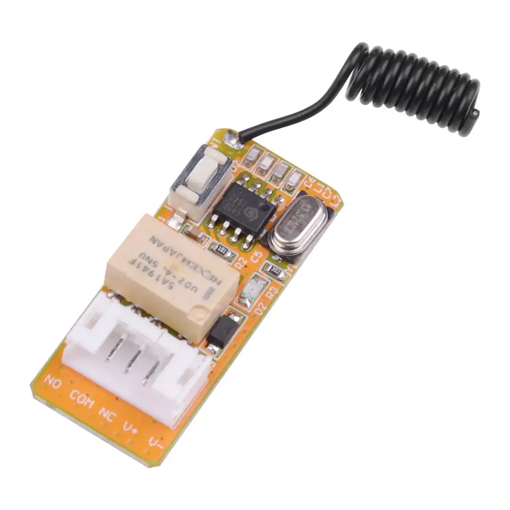 Мини-релейный приемник DC3.5V-DC12V DC3V-DC12V 3 7 в 4 5 6 В 9 12 беспроводной TX RX | Строительство