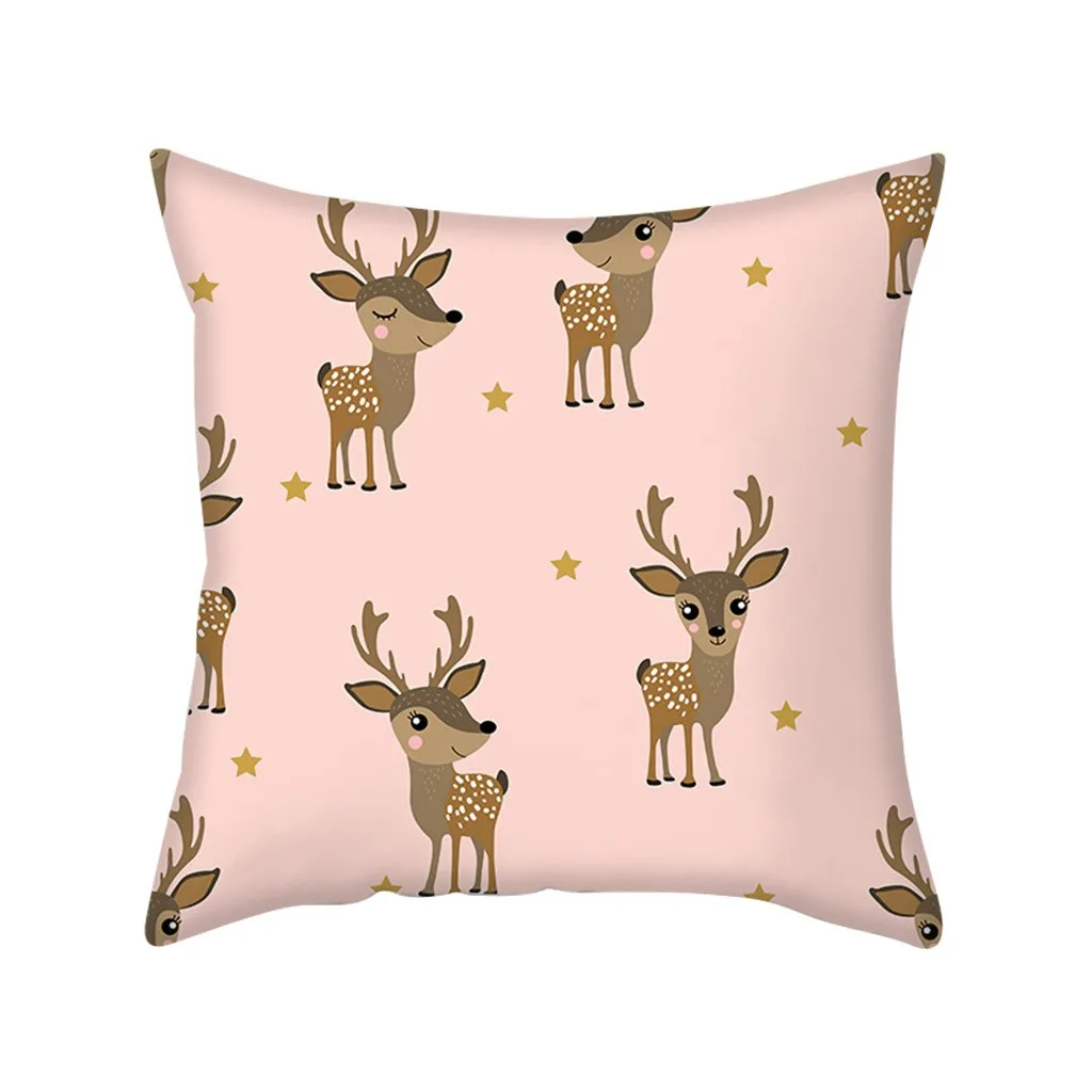 Счастливого Рождества декоративная наволочка на подушку для Санта Клаус Подушка