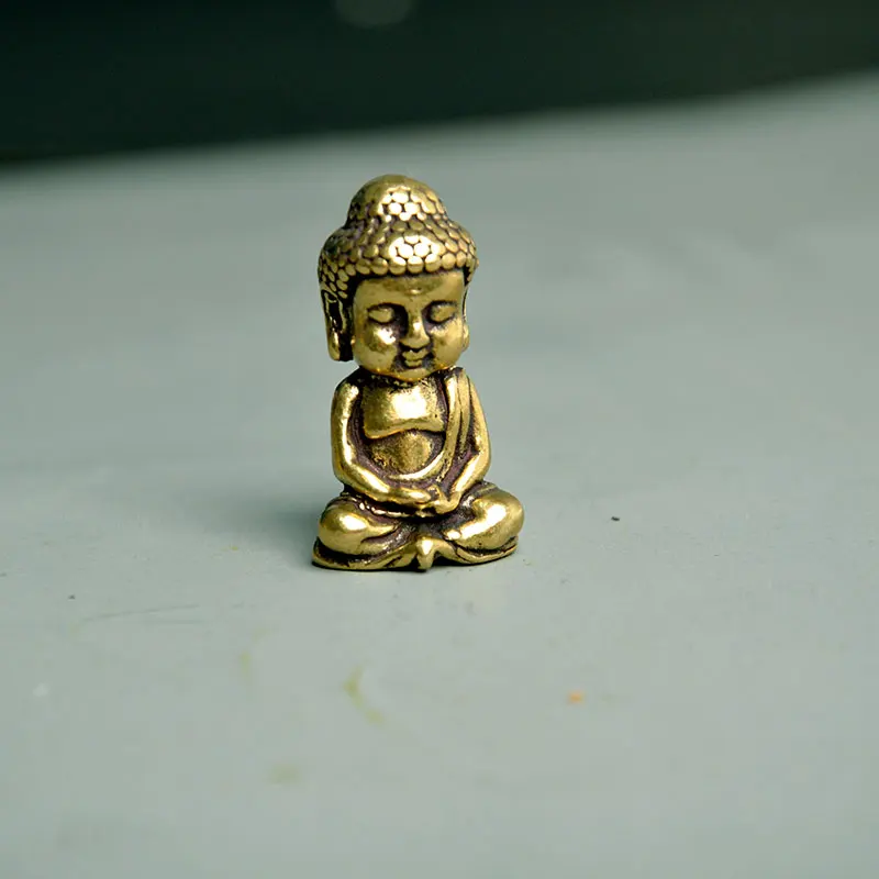 

Chinese Ancient Bronze Statue of Buddha Pure Copper Sakyamuni Pure Bronze Ancient Casting Fengshui Home Decoration