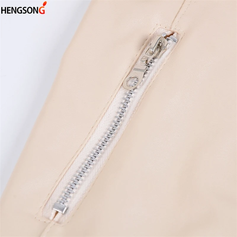 Женская Панк-женская кожаная куртка плюс размер 6XL пальто из искусственной кожи