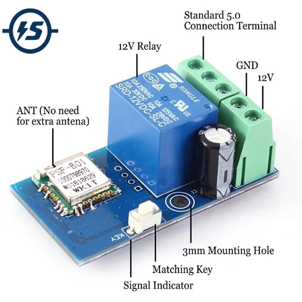 Беспроводной модуль реле Wi Fi 12 В постоянного тока|power dc dc|dc dctimer module |