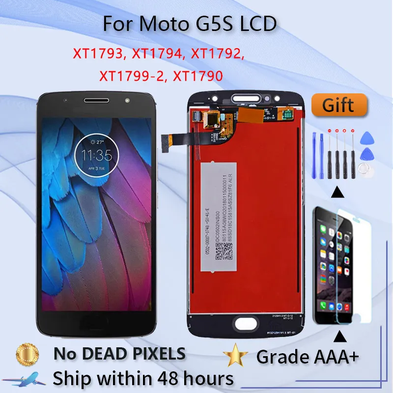 

ЖК-дисплей Amoled 5,2 дюйма для Motorola Moto G5S, сменный ЖК-экран для Moto G5s, дигитайзер с сенсорным экраном XT1793, XT1794, XT1792
