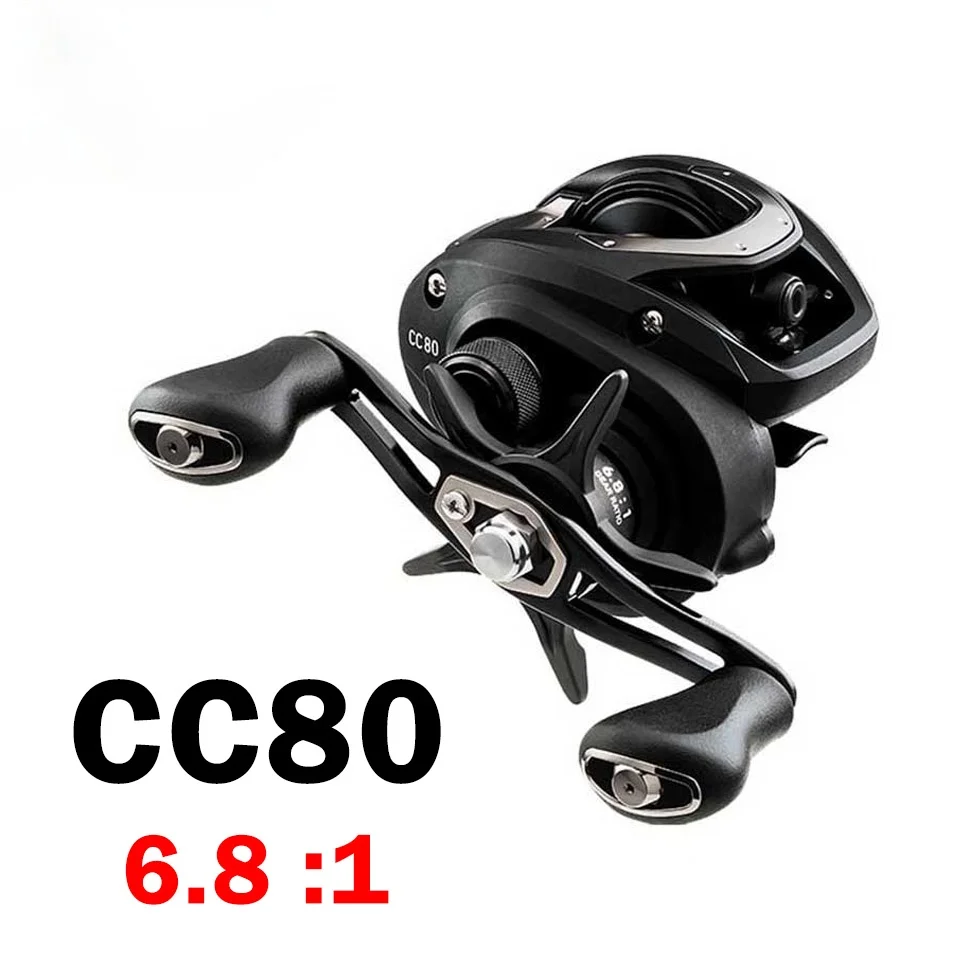 

DAIWA CC80 Baitcasting Fshing Reel Light Weight Reduce Resistance Design Strength Body Smoothly 6.8:1/7.5:1 7KG Power 195g