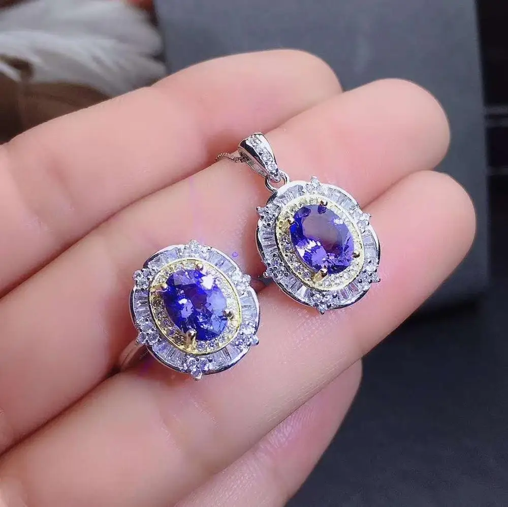 Подвеска из серебра ювелирные изделия танзанита пробы 1 шт. кольцо | Украшения и